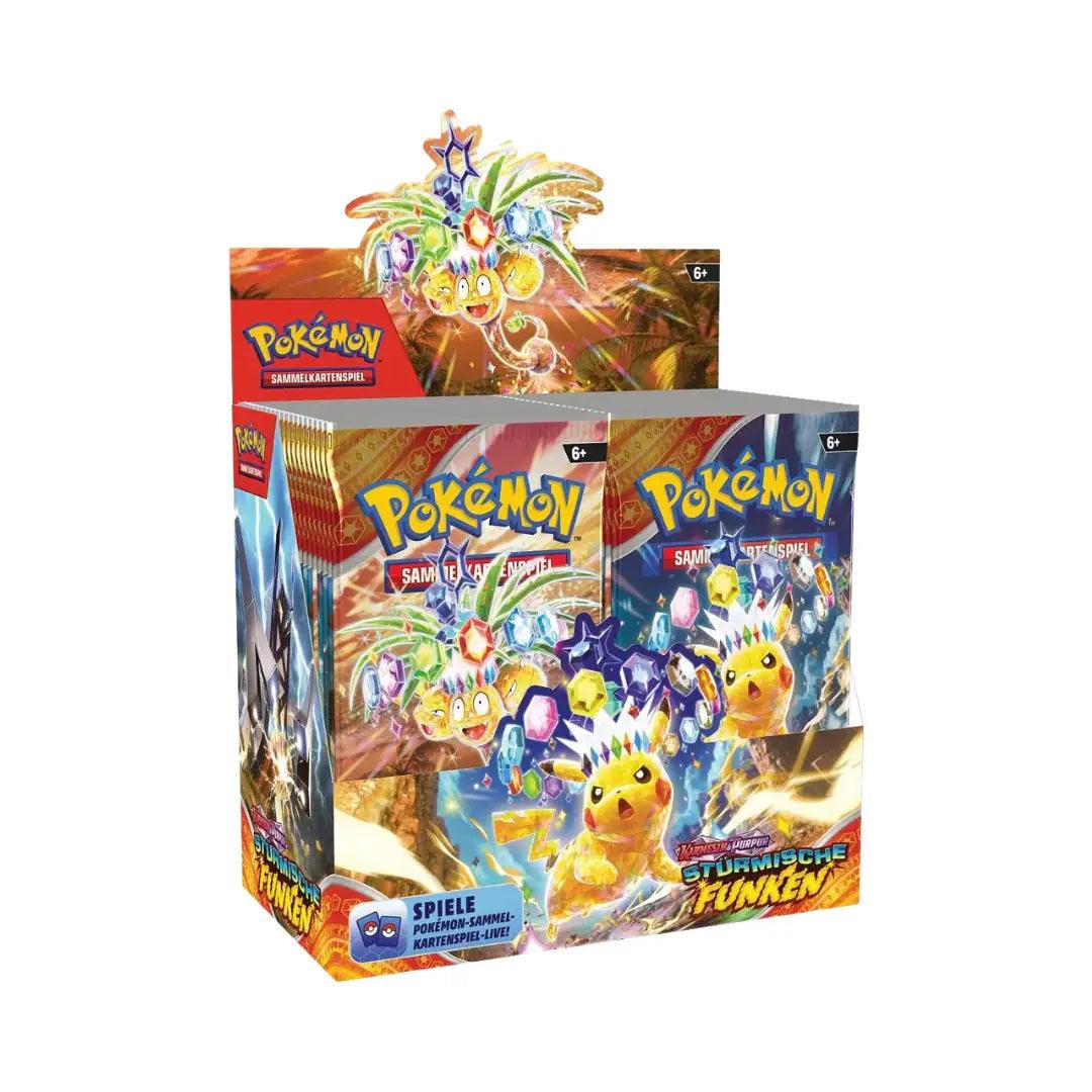 Karmesin & Purpur - Stürmische Funken Display (36 Booster) - DE - CardBrothers