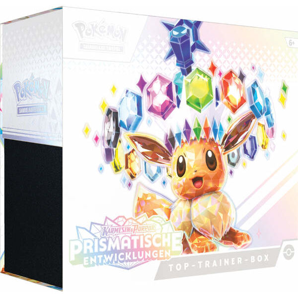 Karmesin & Purpur - Prismatische Entwicklungen Top Trainer Box (deutsch)
